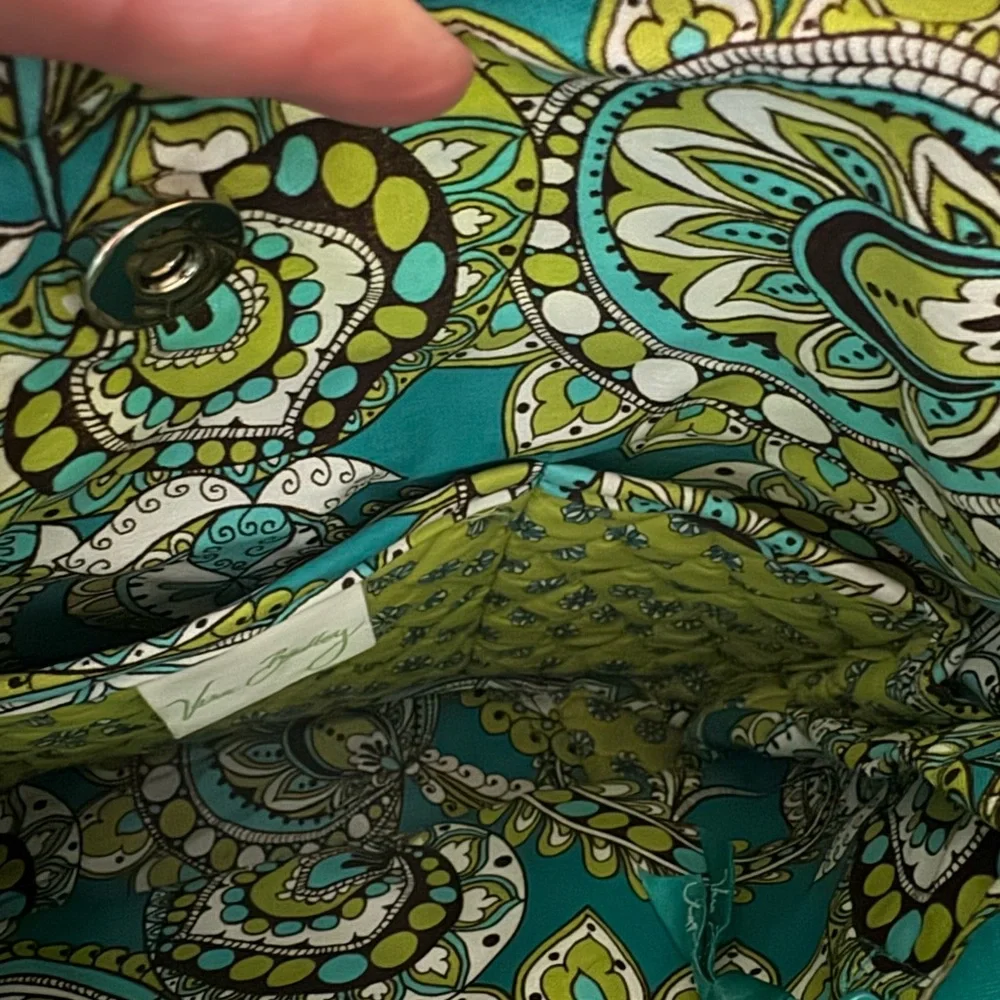 NWOT Vera Bradley Sherry Bag in Retired Peacock Print Med Size - Picture 4 of 8